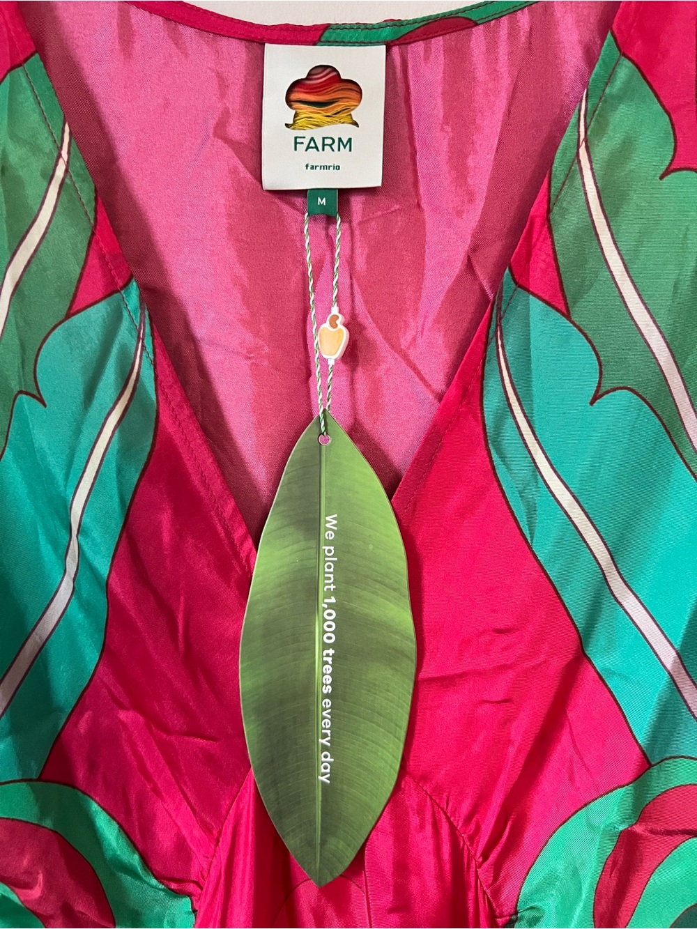 FARM Rio Pink Multicolor Abstract Swim Cover-Up - Picture 2 of 6